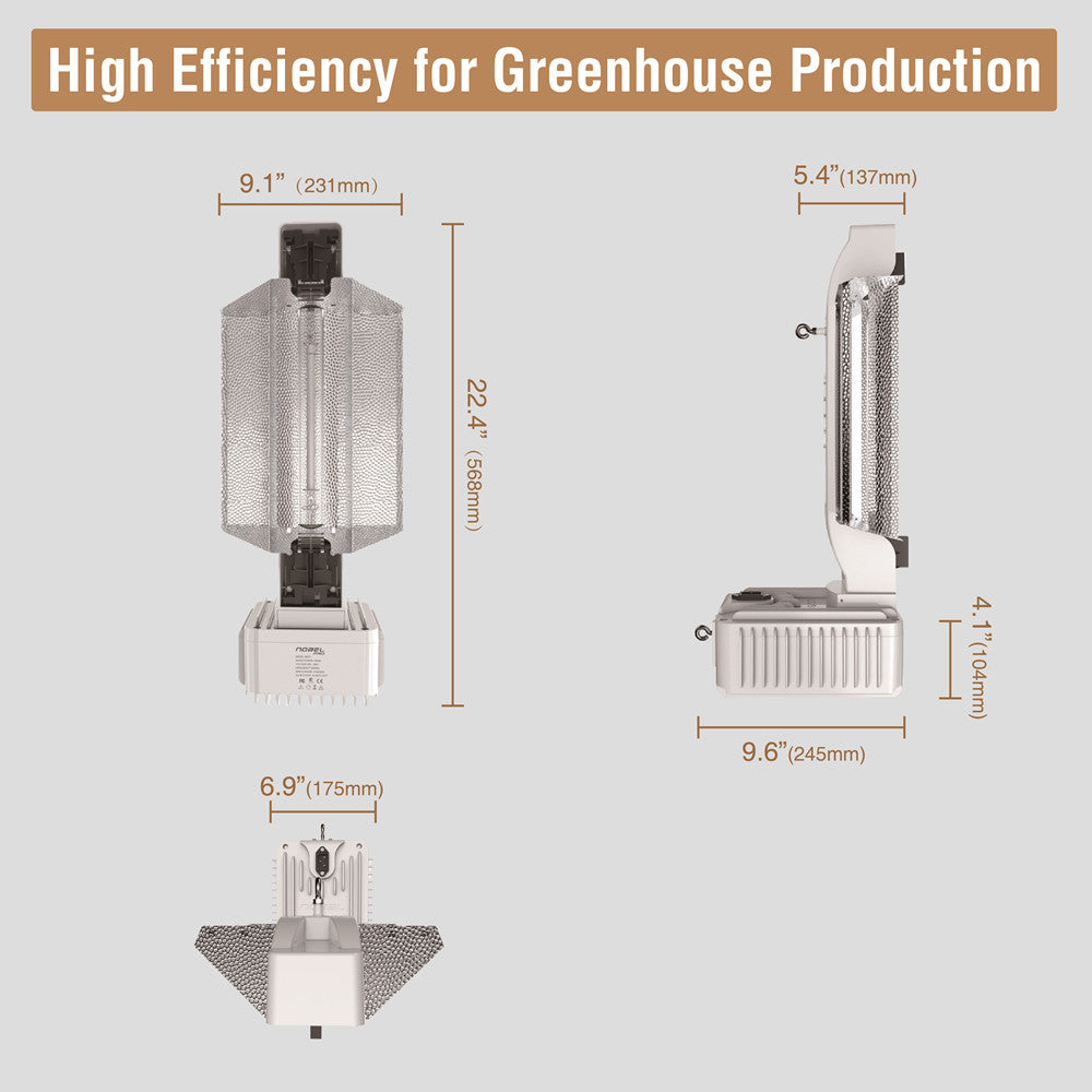 Nobel Pro 1000W 277-347V Fixture (No Lamp)