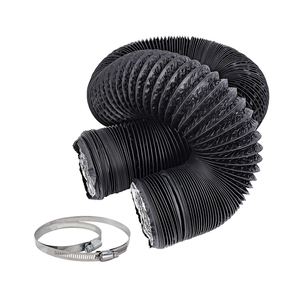 Surespeed 12" x 25" Black Vinyl Duting w/ 2 clamps