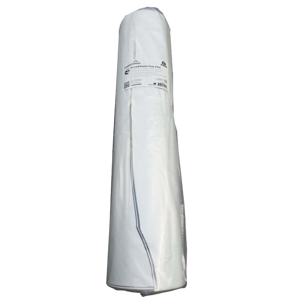 CastleGreens White Black film 10' x 100' (Wholesale)