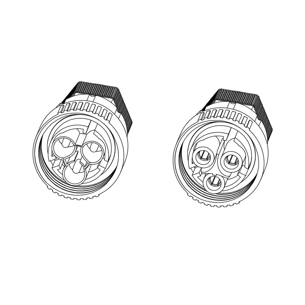 LED Fixture 1-FT / 30cm AC Daisy-Chain Cable (X1 Fixture)