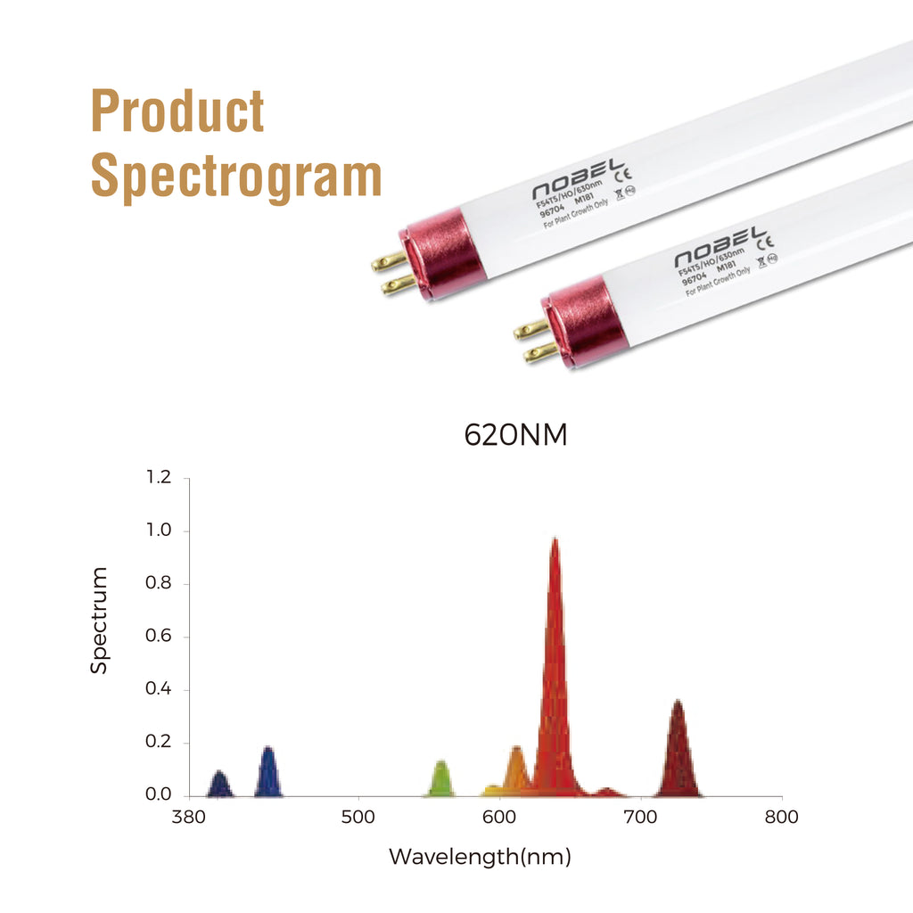 Nobel Commercial T5 4ft 54W HO Lamp 620 Pack of 5