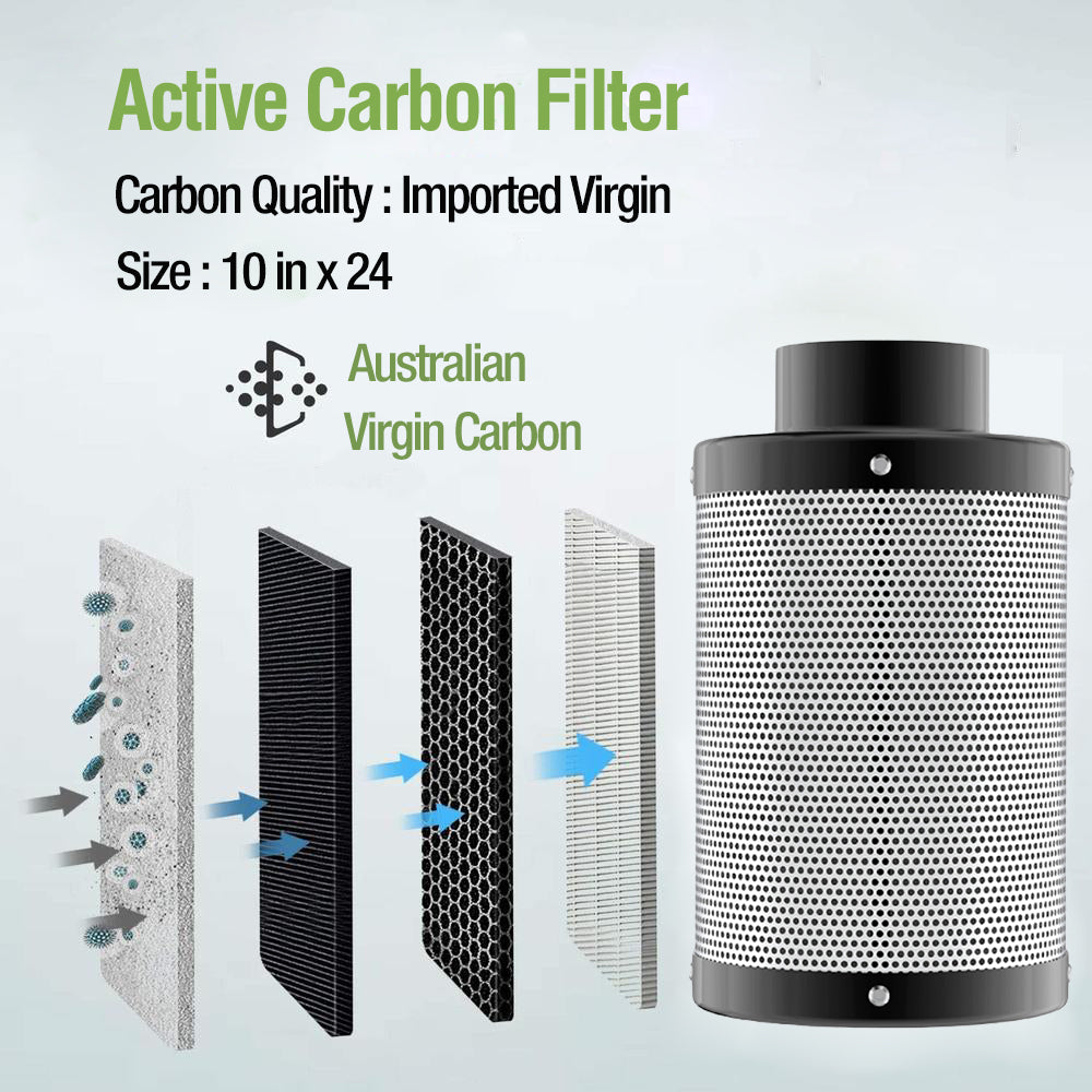 Surespeed PRO Carbon Filter 10 in x 24 in 850 CFM