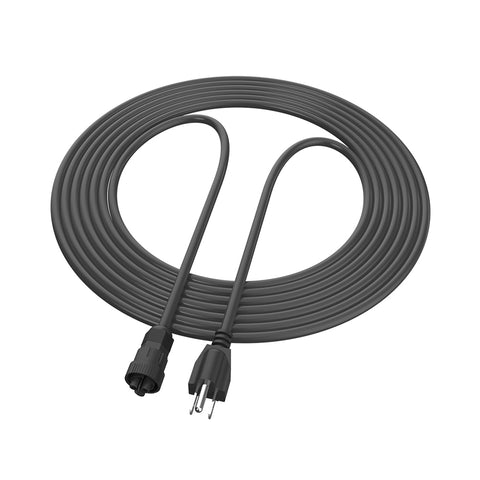 LED Fixture 10-FT / 3m AC Power Cable, Pigtail, Max 480VAC