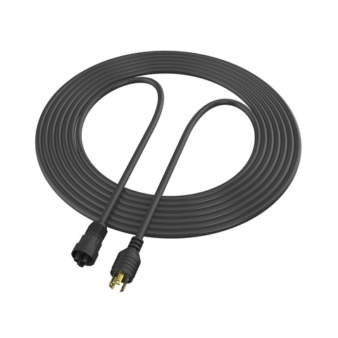 LED Fixture 10-FT / 3m AC Power Cable, Pigtail, Max 480VAC