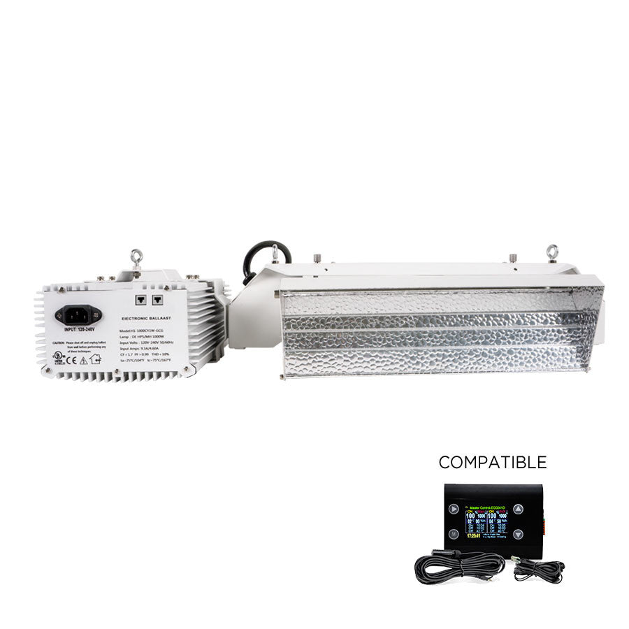 Quasar-E Q8 630W CMH Adjustable & Dimmable Fixture 208-240v - Digital Control