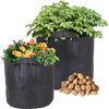 CastleGreens Premium Black 15 Gallon Fabric Grow Pot w/Handles