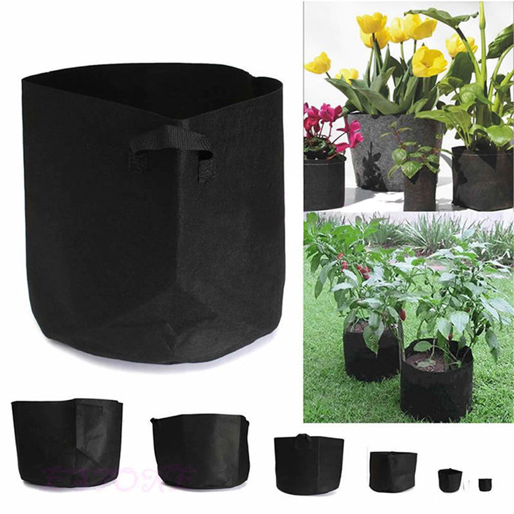 CastleGreens Premium Black 2 Gallon Fabric Grow Pot w/Handles